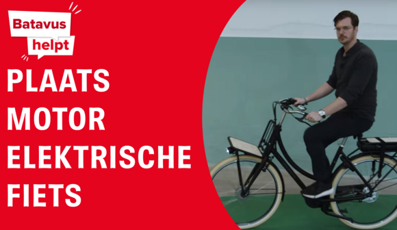 De motor van een elektrische fiets.