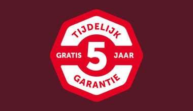5 Jaar Gratis Garantie