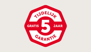 5 Jaar Gratis Garantie