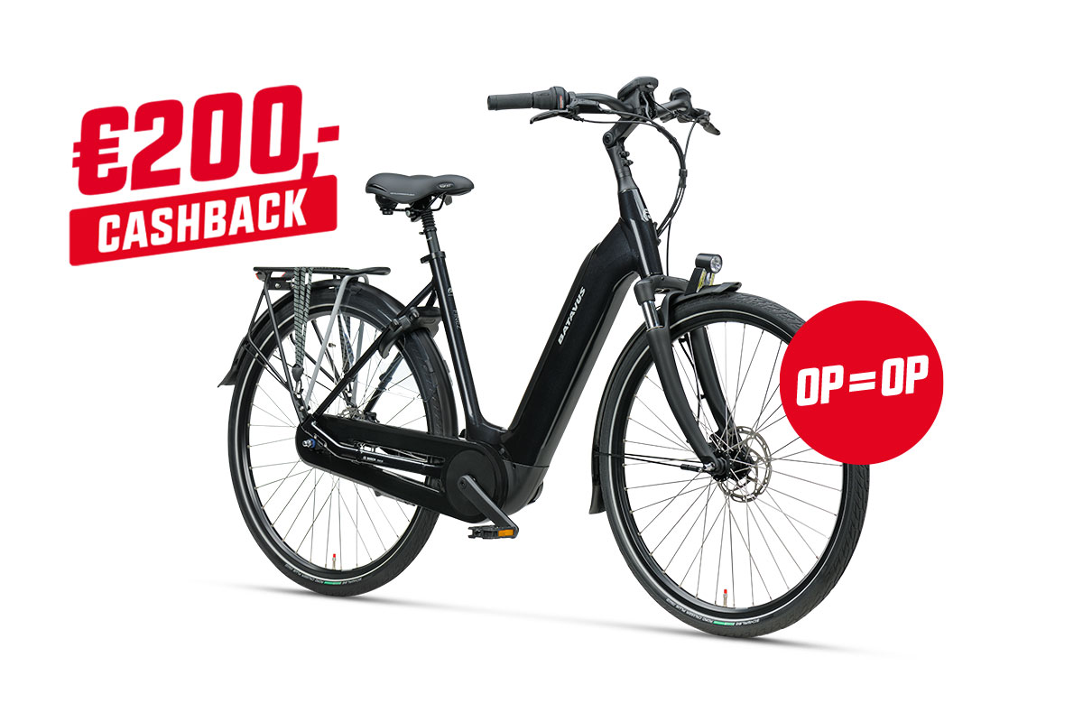 Batavus cashback: krijg € 200,- cashback op geselecteerde Batavus Finez e-bikes