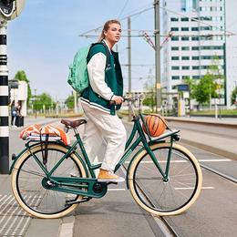 De trendy en comfortabele transportfiets
